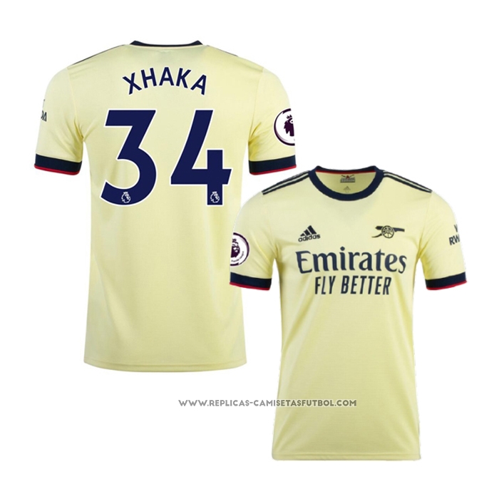 Camiseta Segunda Arsenal Jugador Xhaka 21-22